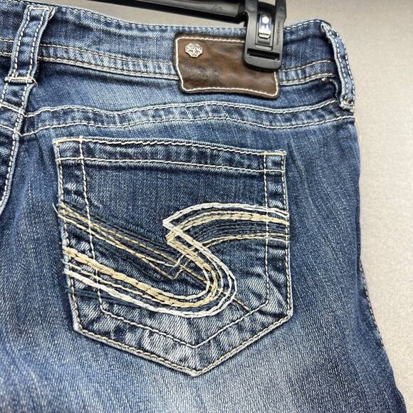 Silver Jeans Co Women's Suki Boot Cut Jeans Medium Denim Wash Blue Size 28X30 - Picture 10 of 14
